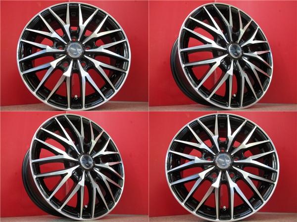 送料無料 4本 新品 VENES 15inch ホイール セット 6J +43 5H 114.3 MPV オーリス セレナ プレマシー 30系 エクストレイル ステージア 新潟 店頭取付大歓迎