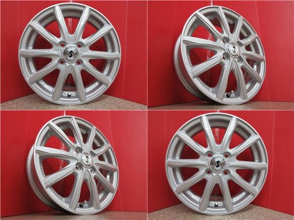 軽 自動車 4本 新品 ウェッズ シークレット 15インチ ホイール セット 4.5J +45 N-BOX ハスラー デイズ ルークス スペーシア ムーヴ タント ウェイク キャンバス キャスト ワゴンR ek ソリオ ハイゼット シルバー 4H 4穴 PCD 100 WEDS 新潟 店頭取付大歓迎