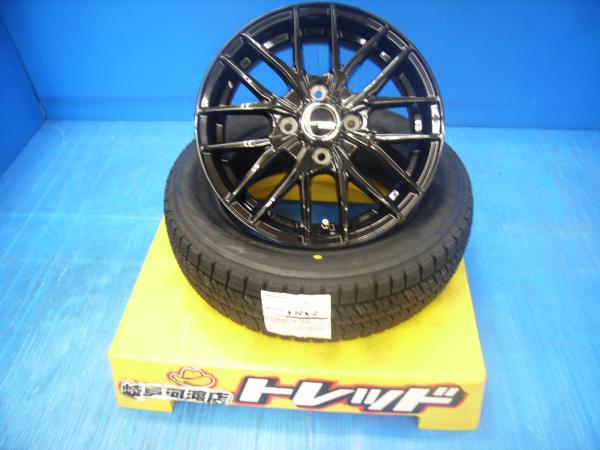 軽自動車 155/65R14 新品 冬タイヤホイール VENES 14インチ 4.5J ブリヂストン BLIZZAK ブリザック VRX2 155/65-14 155/65/14 組込済 4本SET スタッドレス ブラック N-BOX タント ウェイク スペーシア ワゴンR ムーヴ キャンバス デイズ モコ N-ONE ekクロス ekスペース