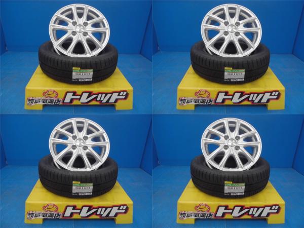 タンク トール ルーミー ジャスティ 165/65R14 送料無料 国産 夏タイヤ ホイール YFC GRASS 14インチ 5.5J +40 4H100 ダンロップ エナセーブ RV504 165/65-14 組込済 4本セット 渡