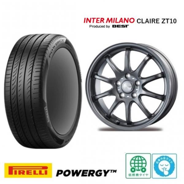 新品4本SET クレールZT10 6.0J+43 5H-100 ピレリ POWERGY パワジー 2025年 195/65R15インチ 30系 プリウス プリウスPHV カルディナ