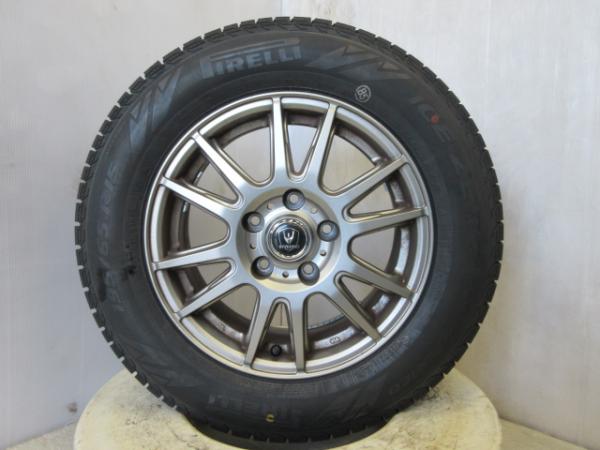  2023年 ピレリ ICE ZERO アシンメトリコ 195/65R15 91T + インベルノ 15インチ 6.0J +43 5H114.3 セレナ アイシス