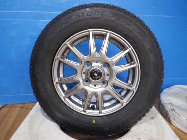 【20日限定!抽選で最大100％Pバック!】【中古ホイール新品スタッドレス4本】145/80R13 ブリヂストン BLIZZAK VRX2 + アルミ 13x4J+45 4H100 ミラ EKワゴン N-ONE スペーシア