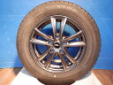 中古スタッドレス4本セット Weds NIRVANA 15x6J+43 5H114.3 + ダンロップ WINTER MAXX WM02 195/65R15 セレナ オーリス アクセラ