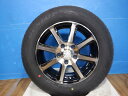 中古ホイール+新品タイヤ4本 C25 C26 C27 セレナ RK ステップワゴンBK BL アクセラ15x6J+45 5H114.3 + ダンロップ EC204 195/65R15