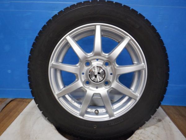 (処分市)スタッドレス4本セット 155/65R13 トーヨーGARIT G5 + アルミ 13x4.0+42 4H100 ルークス ゼスト ライフ アルト 等 各