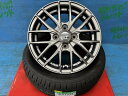 ルークス ゼスト ekワゴン パレット 165/55R14 新品サマータイヤアルミ 4本セット 夏タイヤ ダンロップ エナセーブ EC204 165/55/14 72V 2023年製 アルミ TREAD VENES FS01 HPSL 14インチ 4.5J+45 4H PCD100 夏タイヤ 庄 ダンロップ エコ 省燃費