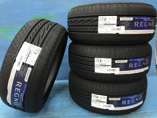 フォレスター レガシー 新品 夏タイヤ 225/45R18 4本セット レグノ GRV2 225/45/18 95W エキストラロード クラウン アスリート ジューク オデッセイ V40 クロスカントリー ミニ クロスオーバー ゴルフ オールトラック トゥーラン パサート 225-45-18 REGNO GRVII