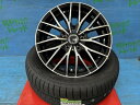プリウスα ジューク 90系 ノア ヴォクシー 205/60R16 新品サマータイヤアルミ 4本セット 夏タイヤ ダンロップ エナセーブ RV505 205/60/16 96H XL 2022年製 アルミ TREAD VENES FS01 BKP 16インチ 6.5J+38 5H PCD114.3 夏タイヤ 庄