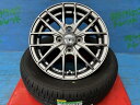 ソリオ デリカD:2 N-BOXスラッシュ 165/65R14 新品サマータイヤアルミ 4本セット 夏タイヤ ダンロップ エナセーブ EC204 165/65/14 79S 2023年製 アルミ TREAD VENES FS01 HPSL 14インチ 4.5J+45 4H PCD100 夏タイヤ 庄