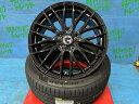 クラウン プリウスα ジューク ティアナ 225/45R18 新品サマータイヤアルミ 4本セット 夏タイヤ ダンロップ ル マン 5+ 225/45/18 95W XL 2023年製 アルミ TREAD VENES FS01 GBK 18インチ 7.5J+40 5H PCD114.3 夏タイヤ 庄 DUNLOPダンロップ ジェイド MIRAI