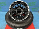 ジムニー シエラ 195/80R15 サマータイヤアルミ 4本セット 中古夏タイヤ ダンロップ グラントレックAT20 195/80/15 96S 2024年製 新品アルミ TREAD VENES SUV M7BR 15インチ 6.0J±0 5H PCD139.7 夏タイヤ 庄
