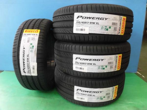 【20日限定!抽選で最大100％Pバック!】プリウス ポロ 147 156 215/45R17 【送料無料】 新品輸入サマータイヤ 4本セット価格 ピレリ パワージー 215/45/17 91W XL 2024年製 17インチ 夏タイヤ本庄 POWERGY 86 BRZ ルーテシア フリード ノート