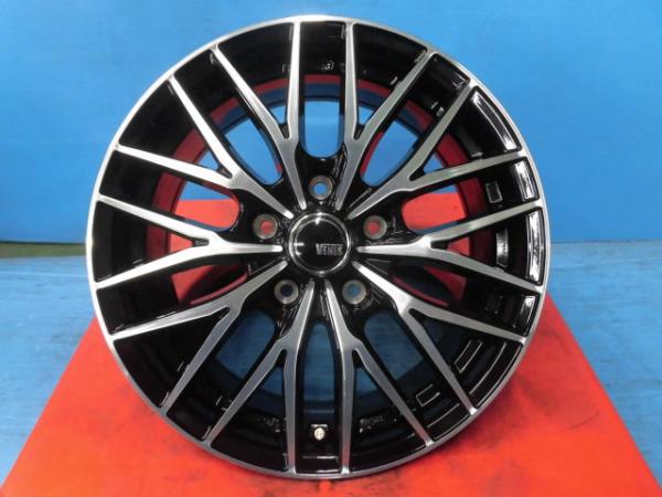 アルファード デリカD:2 16インチ 新品 アルミホイール 4枚セット VENES FS01 6.5J +38 5H 114.3 ブラックポリッシュ アウトランダー クルーガー RAV4 エクリプスクロス