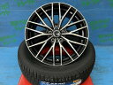 CR-V レガシィアウトバック 225/60R18 新品スタッドレスタイヤアルミ 4本セット価格 【送料無料】 冬タイヤ ピレリ アイスゼロアシンメトリコ 225/60/18 100H 2024年製 アルミ TREAD VENES FS01 BKP 18インチ 7.5J+48 5H PCD114.3 冬タイヤ 庄 Pirelli ICEZERO ASINMMETRICO