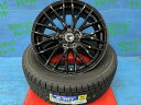 エクストレイル RX 235/60R18 新品スタッドレスタイヤアルミ 4本セット価格 【送料無料】 冬タイヤ ダンロップ ウィンターマックス SJ8+ 235/60/18 107Q XL 2024年製 アルミ TREAD VENES FS01 GBK 18インチ 7.5J+40 5H PCD114.3 冬タイヤ 庄