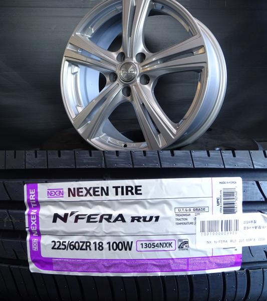 4本 CX-5 エクストレイル エスクード 225/60R18 ネクセン 18インチ ホイール付 夏タイヤ ホイールセット KE2AW KE2FW KE5AW KE5FW KEEAW KEEFW KF2P KF5P KFEP T31 TA74W TD54W TD94W TDA4W TDB4W YD21S YE21S YEA1S YEH1S