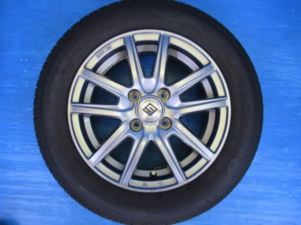 ノート キューブ デミオ フィット 社外アルミ 14インチ 5.5J +43 4H100 国産 夏タイヤ トーヨー SD-7 175/65R14 夏用 商用車車検非対応になります 別