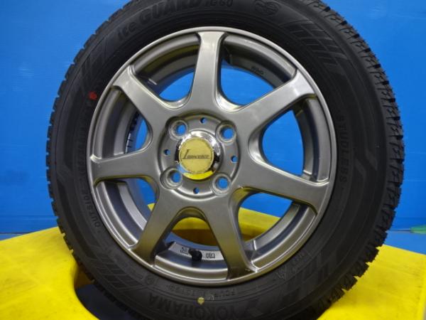 ゼスト モコ 軽自動車 冬タイヤ 新品 155/65R13 中古 社外アルミ 13x4.0 +43 4H100 ヨコハマ アイスガード IG60 国産 2023年製 13インチ スタッドレス 4本セット YOKOHAMA ice GUARD6 155-65-13 アルト HA23S HA23V HA24S HA24V JE1改 JE2 MG21S MG22S 山梨一宮