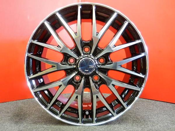 新品 ホイール 4本 セット 送料無料 15インチ VENES ヴェネス FS01 5H 114.3 +43 6J ブラックポリッシュ 店頭歓迎 山梨 オーリス エクストレイル ノア アイシス セレナ