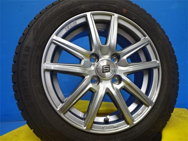 【18日限定!抽選で最大100％Pバック!】タンク パッソ 165/65R14 スタッドレスセット 【新品】ザインSS 14X5.5+43 4H100 【中古】2021年製 グッドイヤー アイスナビ8 165/65R14 送料無料 トール ブーン