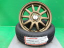 N-BOX キャンバス サクラ タント 新品 15インチ タイヤホイールセット 輸入タイヤ HP02 165/55R15 RC10 ブロンズ 4.5J +45 4H100 4本 組込 下妻