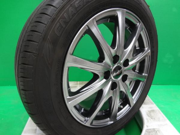 170シエンタに 使用期間極浅 中古 ダンロップ EC300 185/60R15 マナレイスポーツ V25 6.0J +45 5穴 PCD100 組込バランス済 4本SET