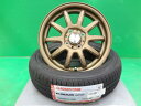 タフト ソリオ 新品 15インチ サマータイヤホイールセット 2022年製 RS HP02 165/65R15 RC10 ブロンズ 4.5J +45 4H100 4本 組込 下妻