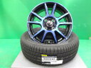 ヤリス アクア ヴィッツ 新品タイヤホイールセット ダンロップ ルマンV+ 185/60R15 セレブロPFX 青 5.5J +42 4H PCD100 4本 ...