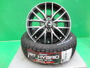 軽自動車 新品 VENES FS01 BK-P 14インチ 4.5J +45 アジアンタイヤ MONSTA ホワイトレター 155/65R14 セット ゴツゴツ 組込発送 下妻