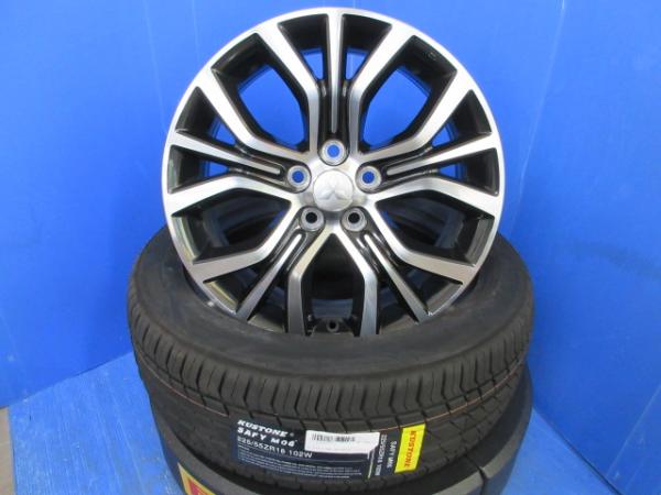 4本 三菱 アウトランダー純正 18インチ 5H 5穴 PCD 114.3 新品 225/55R18 ノーマルタイヤ 夏用タイヤ 夏タイヤ 夏タイヤセット ラジアル ノーマル 夏用 夏 タイヤ ホイール 純正アルミ DBA-GF7W DBA-GF8W PHEV DLA-GG2W 5LA-GG3W DBA-GF7W DBA-GF8W 国産 サマータイヤタイヤ