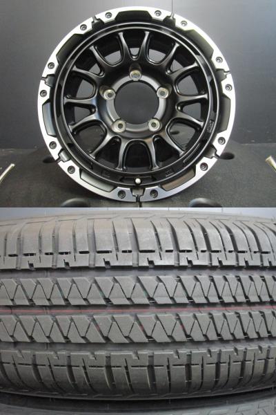 【18日限定!抽選で最大100％Pバック!】VENES SUV ヴェネス M7BR 6J-15 0 139.7 SGBK/RPOL BS デューラー H/T684II 195/80R15 ジムニーシエラ JB74W 須賀川店頭取付OK