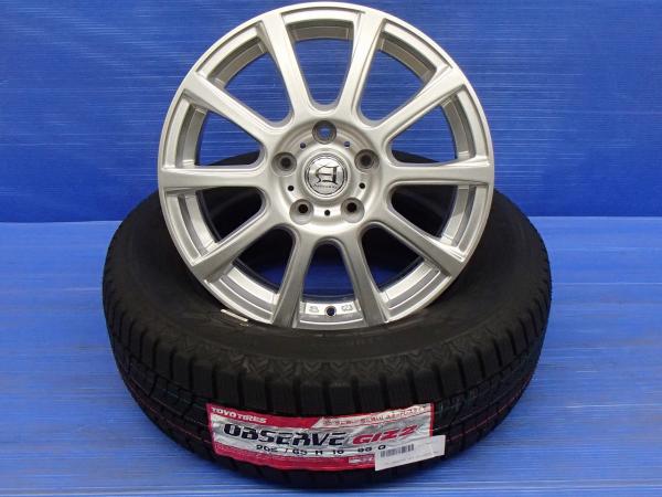 送料無料 新品 スタッドレス 中古 ホイール 4本セット トーヨータイヤ OBSERVE GIZ2 205/65R16 アルミ 16インチ 6.5J 5H114.3 +45