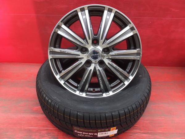 215/60R16 20年製 ピレリ CINTURATO P1 スマック スパロー 腐食あり 16インチ 新品夏タイヤ 中古アルミホイール セット エスティマ カムリ