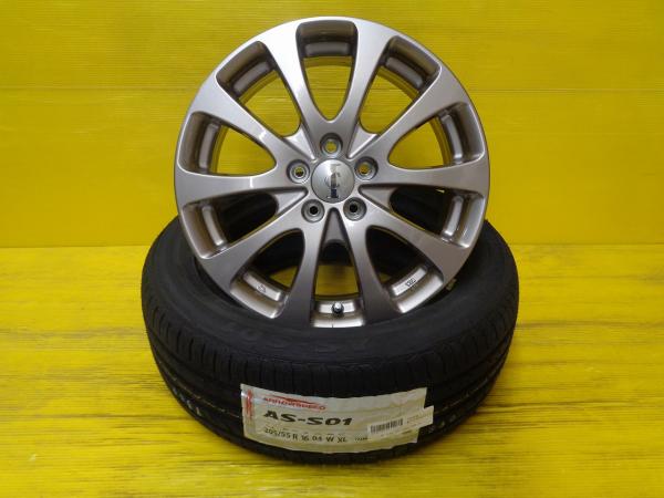 インプレッサ スバル 新品 夏タイヤ 205/55R16 アロースピード S-01 新品 ホイール 4本セット 16インチ 6.5J 5H100 +52
