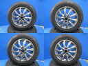 中古 トヨタ車専用 15インチ 6.5J +40 5H100 ST 新品夏タイヤ 195/65R15 2023年製 ブリジストン NEWNO 4本セット価格 プリウス カローラツーリング アリオン 境