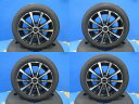 中古アルミ 14インチ 4.5J +45 4H100 新品夏タイヤ 155/65R14 ロードストーン 2025年製 4本セット価格 境 軽自動車 NBOX ワゴンR ムーヴ プレオ