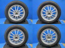 中古 アルミ 15インチ 5.5J +50 4H100 新品夏タイヤ 185/65R15 ダンロップ EC204 2023年製 4本セット価格 境 ノート アクア フリード