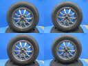 中古 アルミ 14インチ 5.5J +45 4H100 新品夏タイヤ ダンロップ EC204 185/70R14 2023年製 4本セット価格 フィットクロスター フリード 境