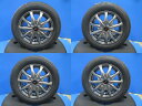中古 アルミ FANG 13インチ 4.0J +43 4H100 新品夏タイヤ ロードストーン HP02 155/65R13 2025年製 4本セット価格 EKワゴン ライフ ワゴンR 境