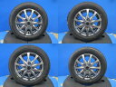 中古アルミ 13インチ 4J +45 4H100 新品冬タイヤ 155/65R13 ヨコハマ アイスガード60 2022年製 4本セット価格 境 EKワゴン ワゴンR ゼスト
