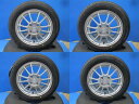 中古 スズキ純正 エンケイ製 14インチ 4.5J +45 4H100 新品冬タイヤ 155/65R14 ヨコハマ アイスガード60 2023年製 境 4本セット価格 アルト ラパン ワゴンR