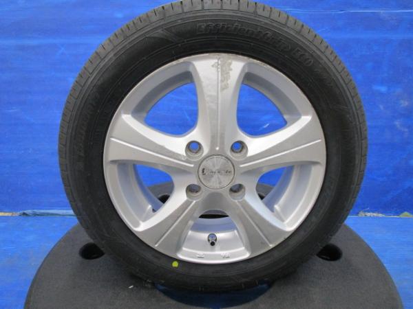 新品 サマータイヤ4本セット グッドイヤー イーグリップ 155/65R13 中古 社外アルミ 13インチ 4.5J +42 4H100 エッセ ムーヴ ミラジーノ