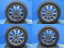 中古 アルミ 16インチ 6.5J +53 5H114.3 新品夏タイヤ 205/60R16 2025年製 4本セット価格 境 アクセラ ノア ステップワゴン ヴォクシー