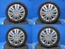 中古 ダイハツ純正 15インチ 4.5J +45 4H100 新品冬タイヤ 165/55R15 ヨコハマ アイスガード60 4本セット価格 2022年製 境 ムーヴ キャスト タント