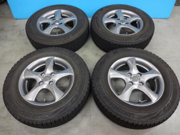 送料無料 中古冬4本 ブリヂストン VRX2 185/70R14 TOPRUN 5.5J +50 4H100 フリード フリードスパイク GB3 GB4 GP3 国産 埼玉