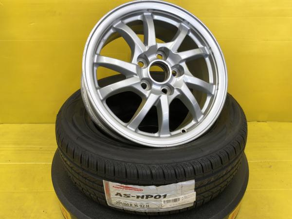 【20日限定!抽選で最大100％Pバック!】神戸発 205/60R16 プリウスα サイ 中古 トヨタ純正ホイール 16インチ 新品 輸入タイヤ 205/60/16 205/60-16 205-60-16 個人宅OK 40系 車検 純正戻し 等に