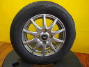 【在庫処分】 145/80R13 ロードストーン N-BLUE eco SH01 【2020年製造】 + 中古アルミホイール セット モコ AZワゴン アルト ミラ ミラココア タント ムーヴ