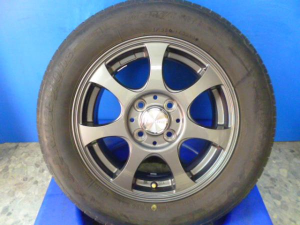 【20日限定!抽選で最大100％Pバック!】中古【転がし用】ZACK14インチ BS ネクストリー185/65R14 タイヤホイール4本セット 静岡裾野