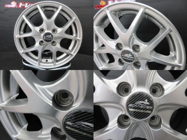 175/70R14 ダンロップ ウインターマックス WM03 マルカサービス ATECH シュナイダー 5.5J-14 +45 4H100 中古＆新品 4本セット 冬セット 高萩 アレックス NZE121 NZE124 ZZE122 ZZE123 ZZE124 カローラ CE121 NZE120 NZE121 NZE124 ZZE122 ZZE124